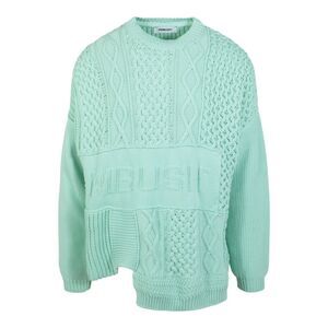 AMBUSH Patchwork Knit Crewneck Sweater Green Mens